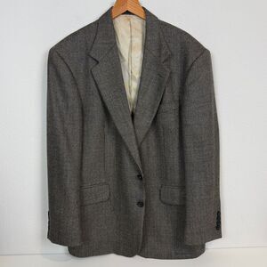 Oscar de la Renta Brown Wool Sportcoat 42S